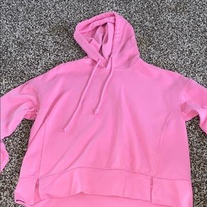 Pink Sort of Cropped Hoodie